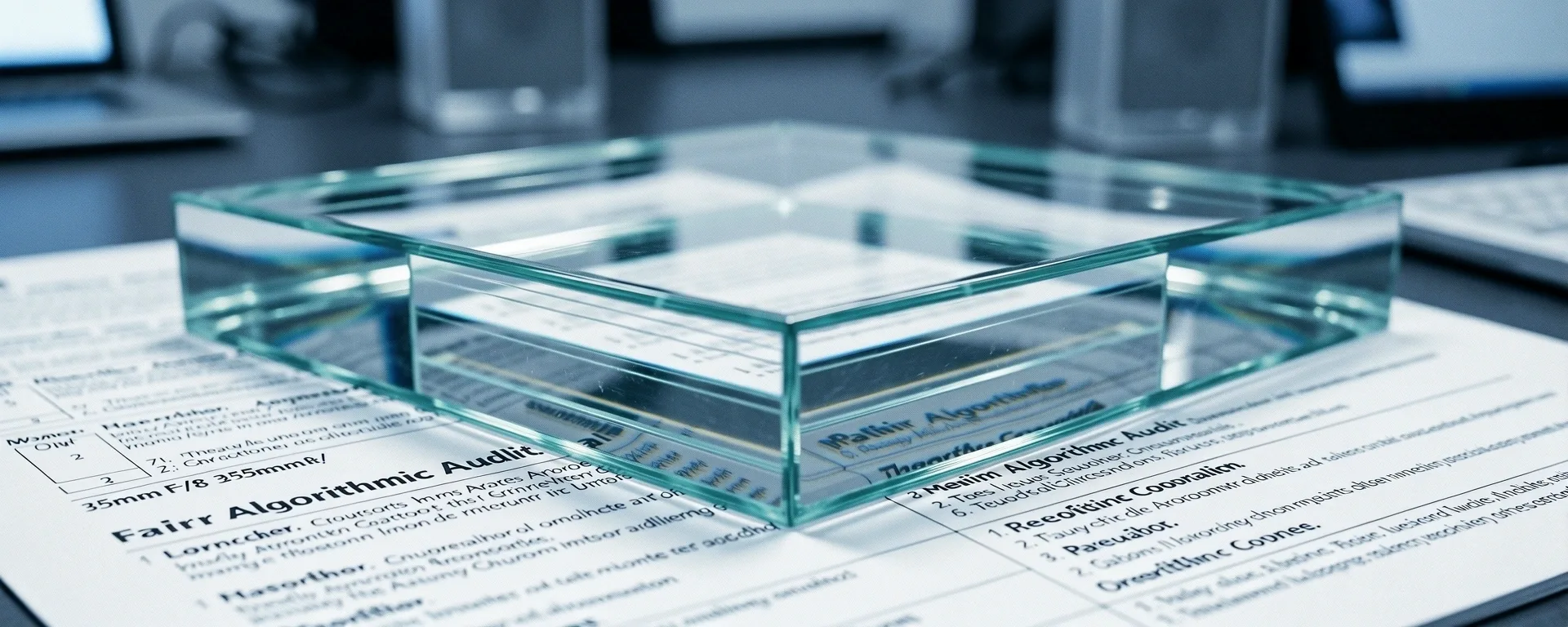 Transparent glass representing clarity in data
