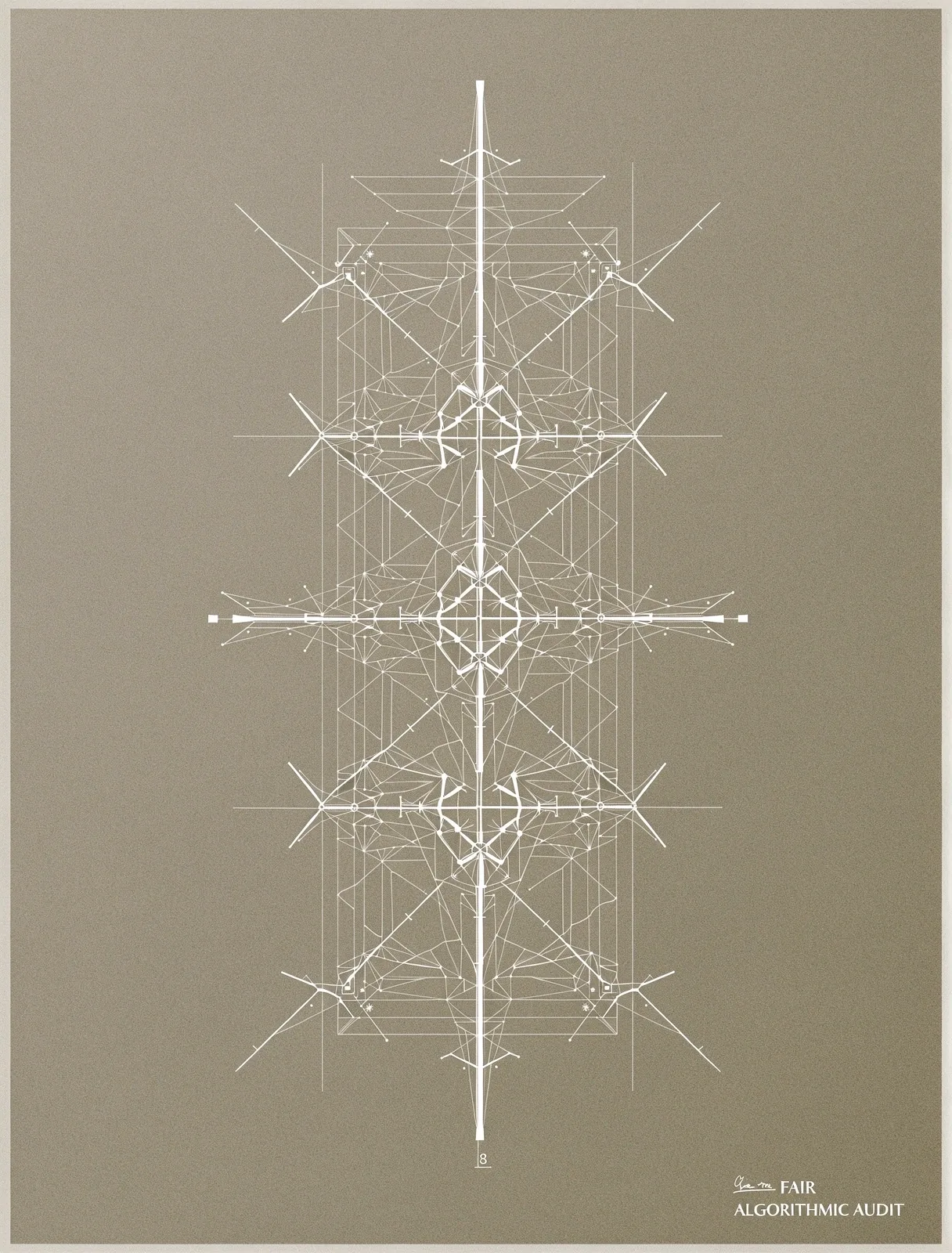 Structural integrity representing algorithmic logic
